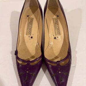 𝅺JIMMY Choo Leather Plum Pump